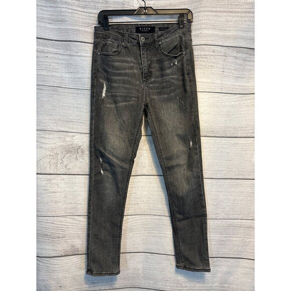 Risen Distressed Skinny Jeans Size 7/28 - Picture 1 of 4